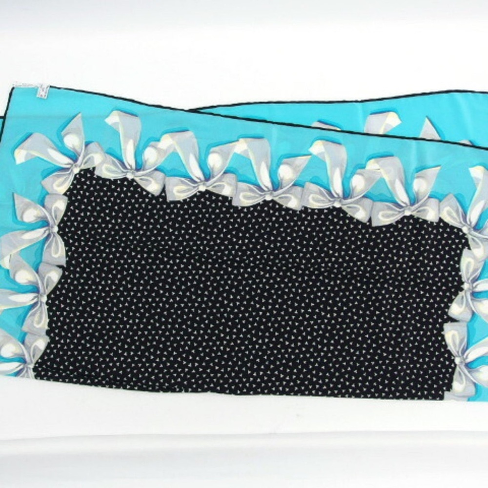 TIFFANY & CO Multiple color 100% silk scarf. - Picture 15 of 16